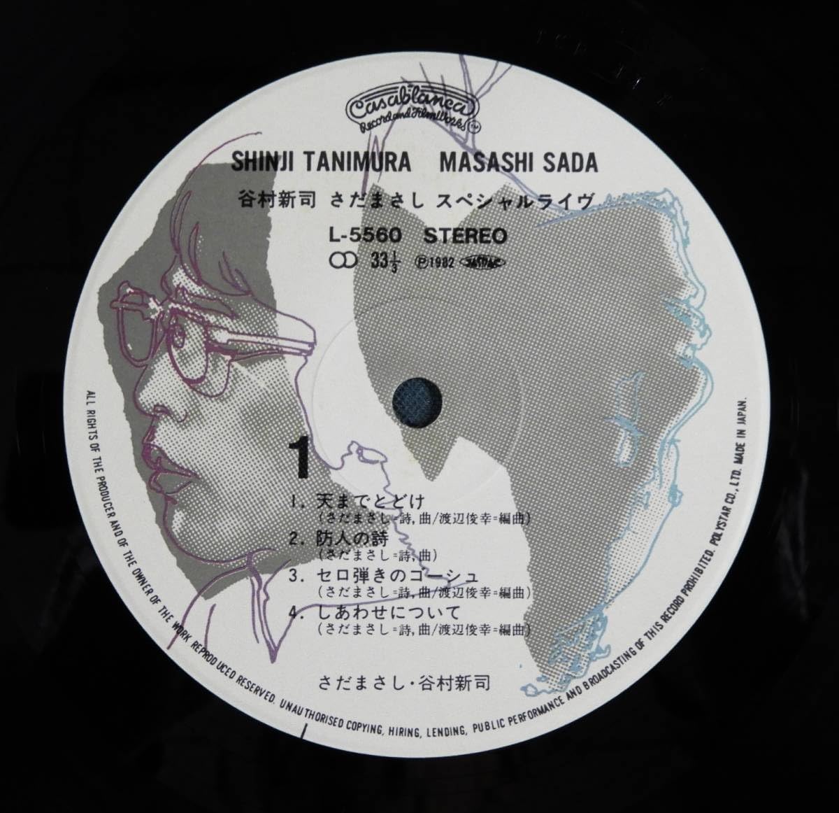 Amazon.co.jp: 夢ライブ谷村新司さだまさしスペシャルライブ2LP